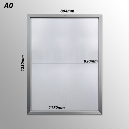 Lockable Aluminium Snap Frame | Picturehangingdirect