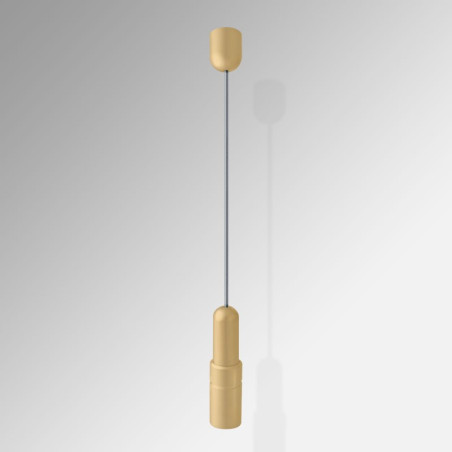 Ceiling to Floor Cable with Gold Fixings & gold brass Cable Poster Kit