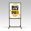 Double Sided Free Standing Information Stand floor standing sign holders poster display Pavement Sign AO