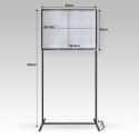 Double Sided Free Standing Information Stand floor standing sign holders poster display Sign A1