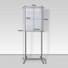 Double Sided Free Standing Information Stand floor standing sign holders poster display  A2