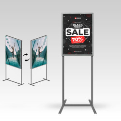 Double Sided Free Standing Information Stand floor standing sign holders poster display  A2