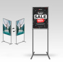 Double Sided Free Standing Information Stand floor standing sign holders poster display  A2