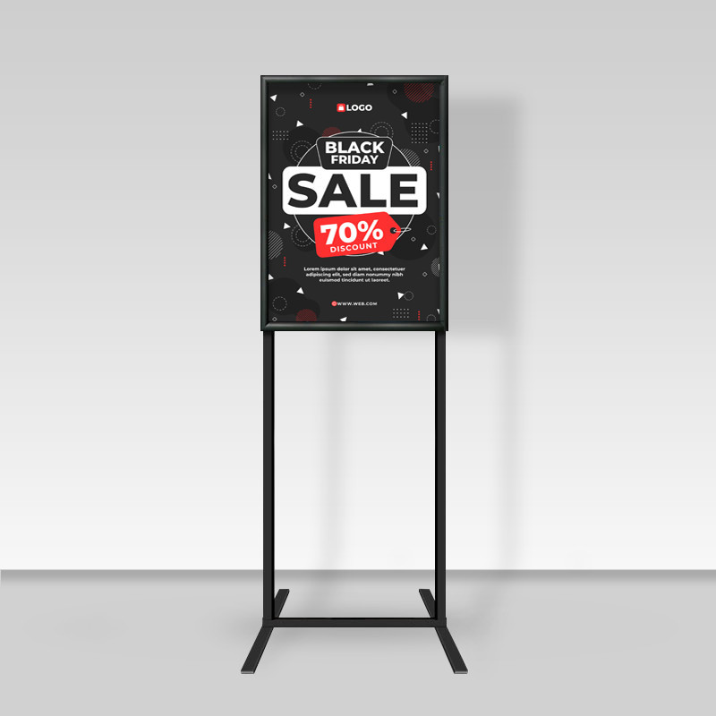 Double Sided Free Standing Information Stand floor standing sign holders poster display  A2