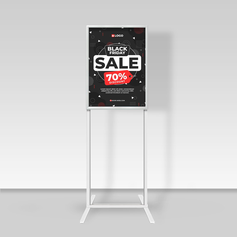 Double Sided Free Standing Information Stand floor standing sign holders poster display  A2