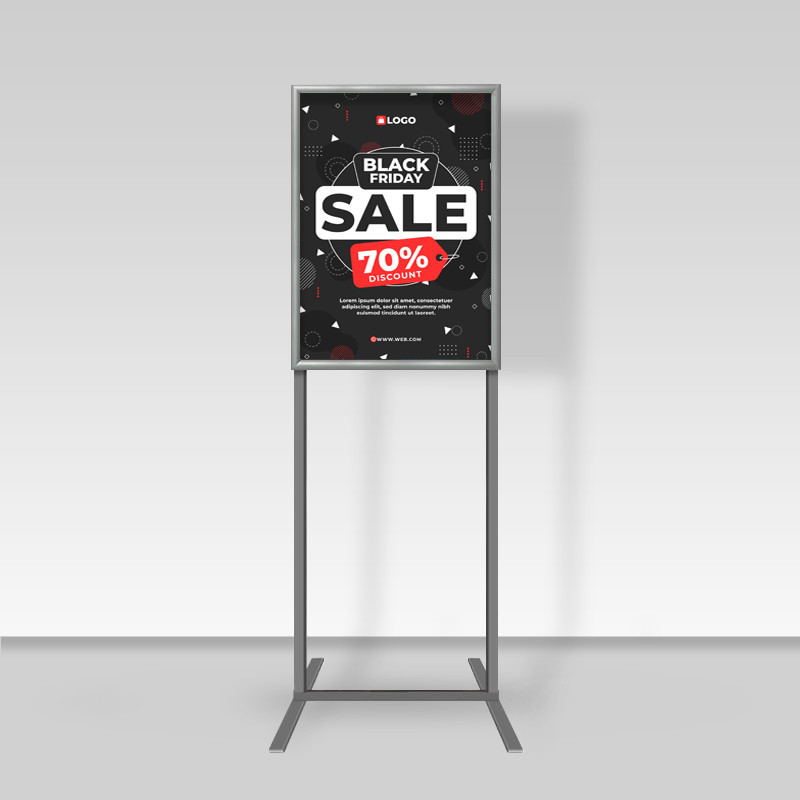 Double Sided Free Standing Information Stand floor standing sign holders poster display  A2
