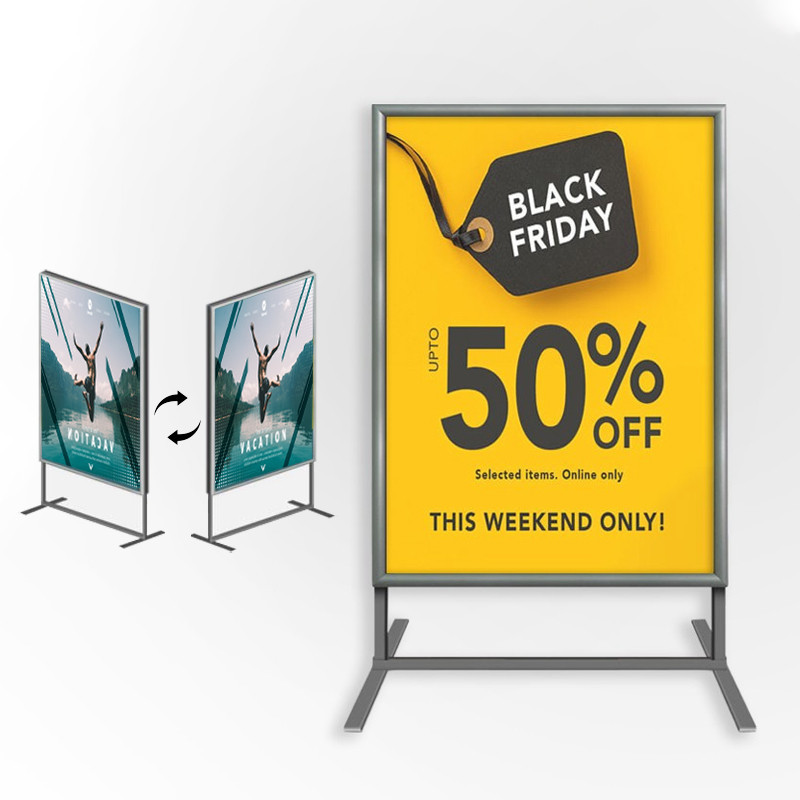 Free Standing Information Stand floor standing sign holders poster display Pavement Sign A0 A1