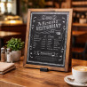 Countertop Freestanding Tabletop Chalkboard Black Menu | Picture Hanging Direct