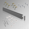 Clip Rail ready to use kit for Art Gallery System  picture hanging 3m