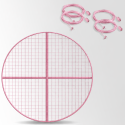 Round Mesh Ceiling Hanging Kit | Picture Hanging Direct
