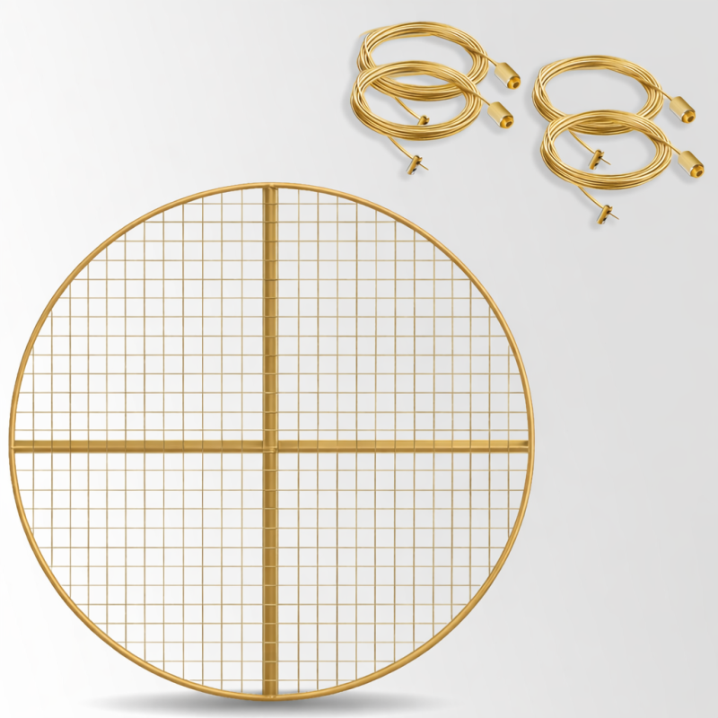 Round Mesh Ceiling Hanging Kit | Picture Hanging Direct