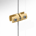 Brass Gold Panel Support Double 4MM grip holder cable display clamp