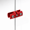 Red Panel Support Double 4MM grip holder cable display clamp