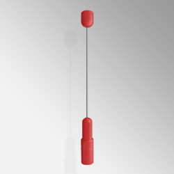 Red Ceiling to Floor Steel Cable Display Poster Kit