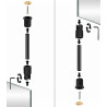 Frameless Countertop Mirror Ceiling Mount Rods – Frameless Hairdressing Mirror Partition | Modern Barber & Beauty Salon Display
