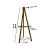 Hire New wooden Greco Easel 160 CM