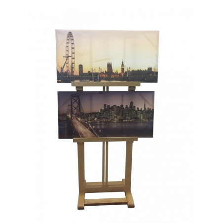 Vertical Display Easel Wooden Hire