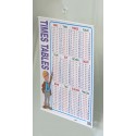 White Poster Hanger with Suction Cup (By Paper Size)