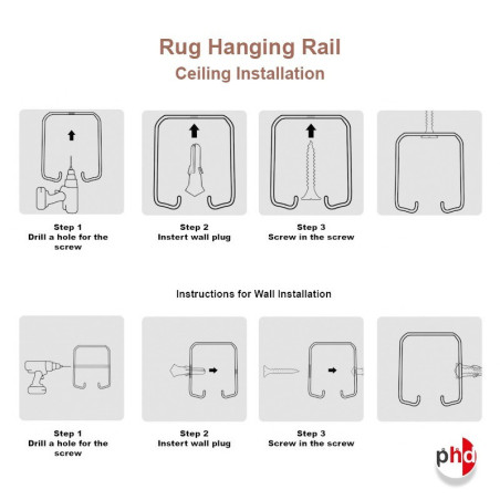 Sliding Carpet Rug Hanging System