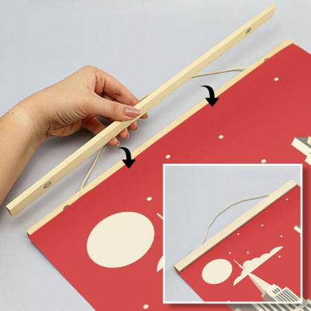 Wooden Poster Hanger
