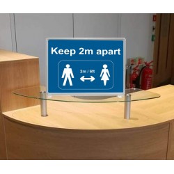 Multi Position L-Shape Poster Stand A4