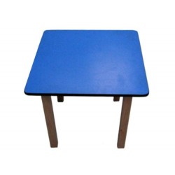 Kids Pre School Square Table Blue