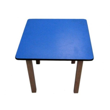 Kids Pre School Square Table Blue