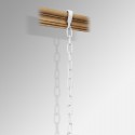 White Traditional Moulding Chain Picture hanging Kit