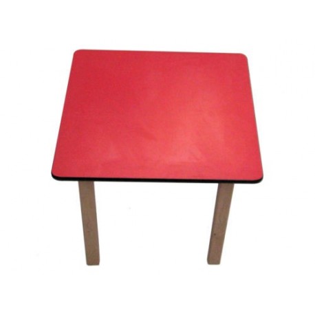 Kids Pre School Square Table Red