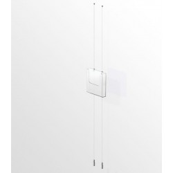Leaflet Holder Ceiling to Floor Hanging Cable display kit (A5)