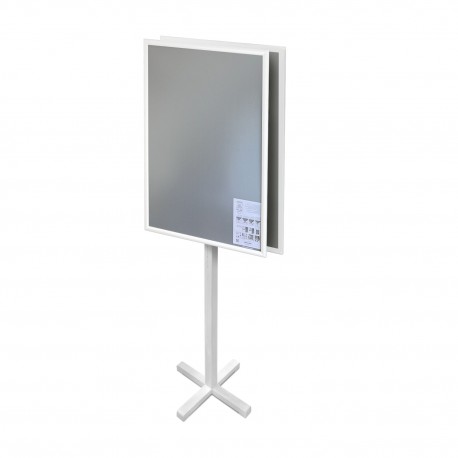 Back to Back Frame Floor Standing Acrylic Pocket Stand