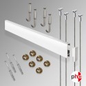 Art Gallery Hanging System 80KG (Heavy Duty Clip Rail Wall Track 2Meter)