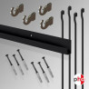 J-Rail Hanging Rod Kit 2m All-in-one (Heavy-Duty Wall Track)
