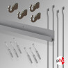 J-Rail Hanging Rod Kit 3m All-in-one (Heavy-Duty Wall Track)