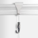 Moulding Hook with White Wire Rope Cable Kit