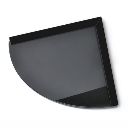 Corner Glass Shelf (Black)