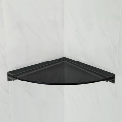 Corner Glass Shelf (Black)