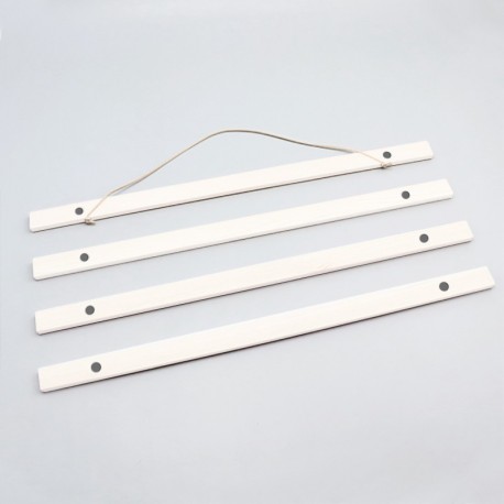 Coloured Wooden Poster Hangers (By Paper Size)