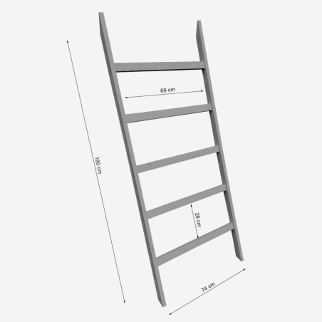 Wooden Fabric Ladder Display Stand