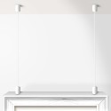 Ceiling to Frame Hanging Kit (White)