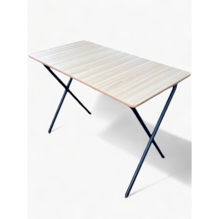 Large Rectangular Folding Table with 4 Folding Chairs Set