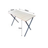 Large Rectangular Folding Table with 4 Folding Chairs Set