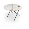 Folding Round Table with 4 Chairs Set