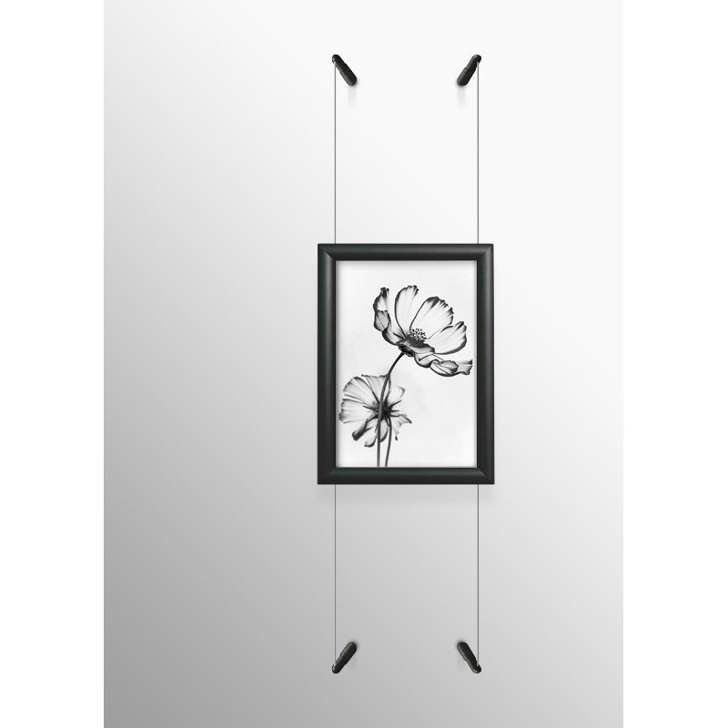 A4 Silver Frame & Wall 2 Wall Kit
