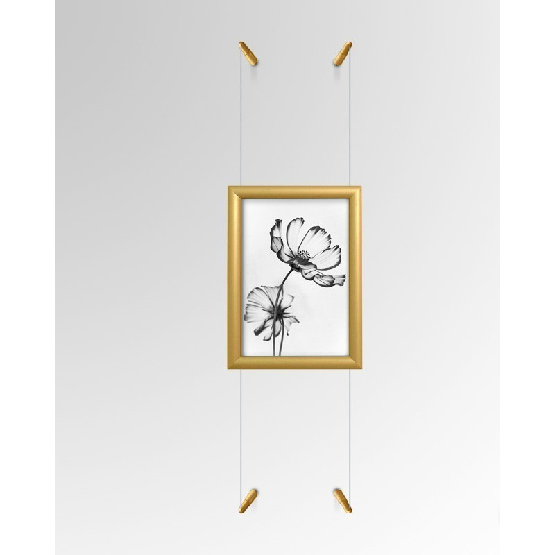 A4 Silver Frame & Wall 2 Wall Kit