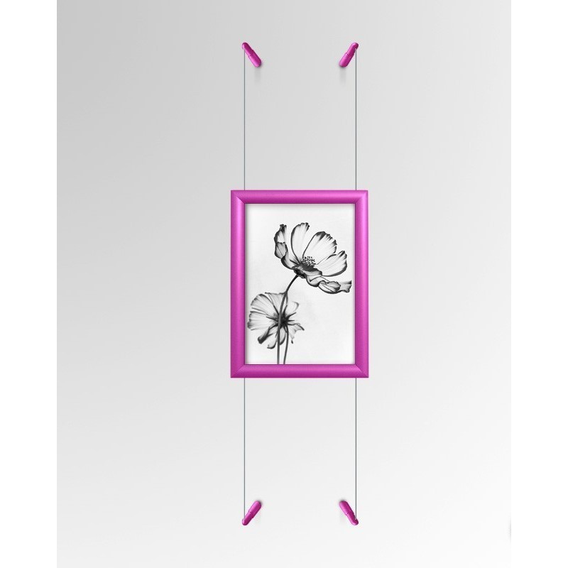 A4 Silver Frame & Wall 2 Wall Kit