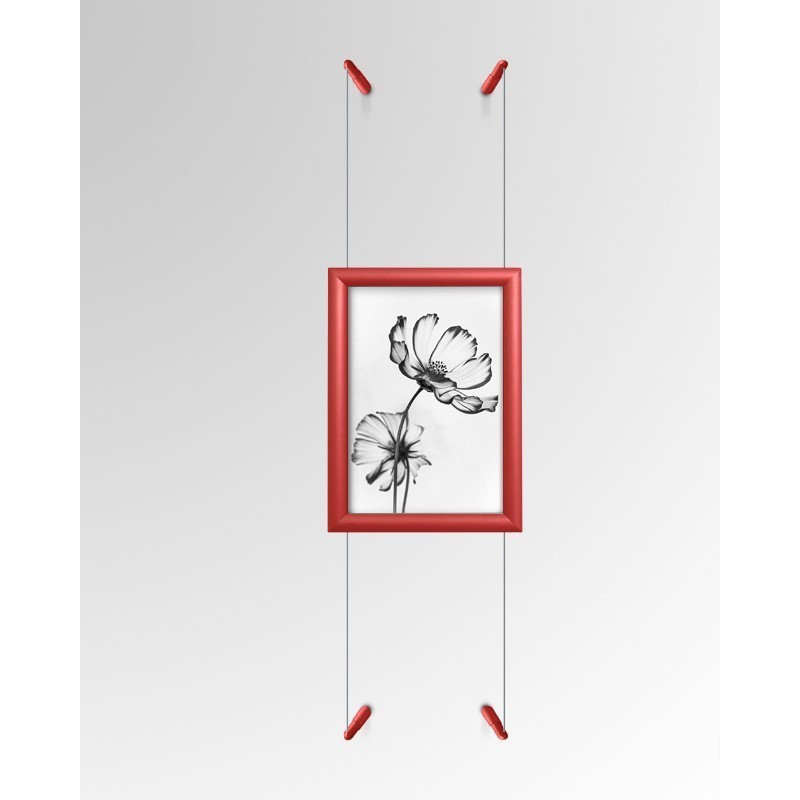 A4 Silver Frame & Wall 2 Wall Kit