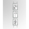 A4 Silver Frame & Wall 2 Wall Kit