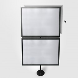 Signage Stand with Back-to-Back Aluminium Frame