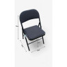 Black Fabric Folding Chair